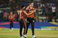 Pat Cummins celebrates a wicket. (Credits: Twitter)